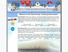 Tablet Screenshot of orenburg-shawl.com